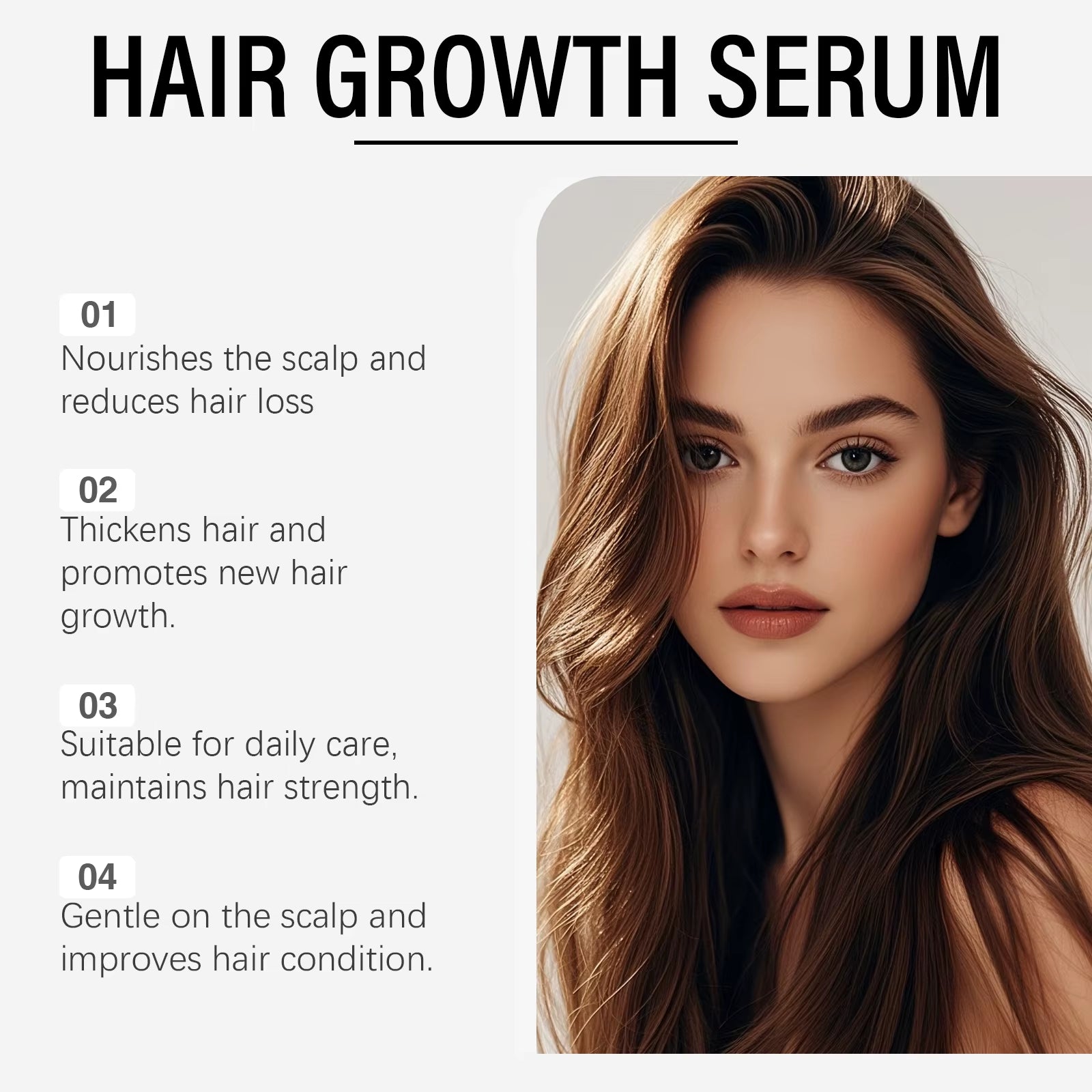 Hair Growth Serum Trengthening Hair Roots Promote Hair Regrowth anti Hair Loss Nourishing Scalp Repair Hair Care